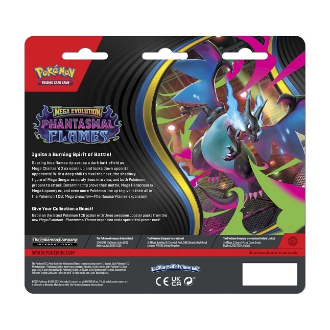 Pokémon TCG: Mega Evolution-Phantasmal Flames 3 Booster Packs & Sneasel Promo Card - Bilde 2