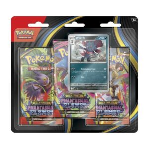 Pokémon TCG: Mega Evolution-Phantasmal Flames 3 Booster Packs & Weavile Promo Card