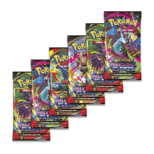 Pokémon TCG: Mega Evolution-Phantasmal Flames Booster Bundle (6 Packs) - Bilde 2