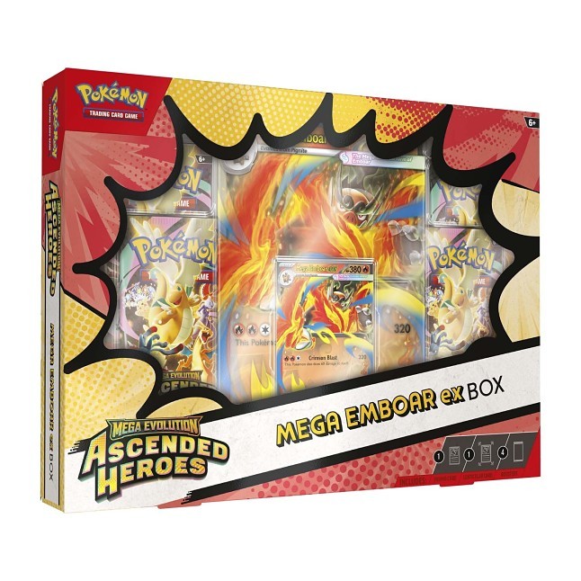 Pokémon TCG: Mega Evolution-Ascended Heroes Mega Emboar ex Box