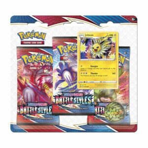 Pokémon TCG: Sword & Shield-Battle Styles 3 Booster Packs, Coin & Jolteon Promo Card