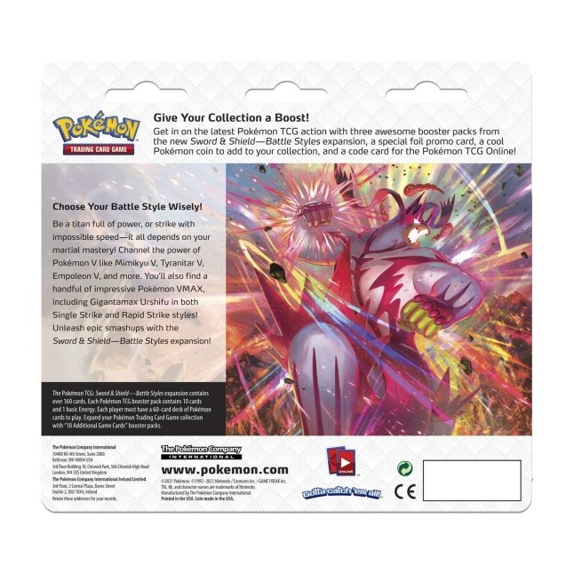 Pokémon TCG: Sword & Shield-Battle Styles 3 Booster Packs, Coin & Jolteon Promo Card - Bilde 2