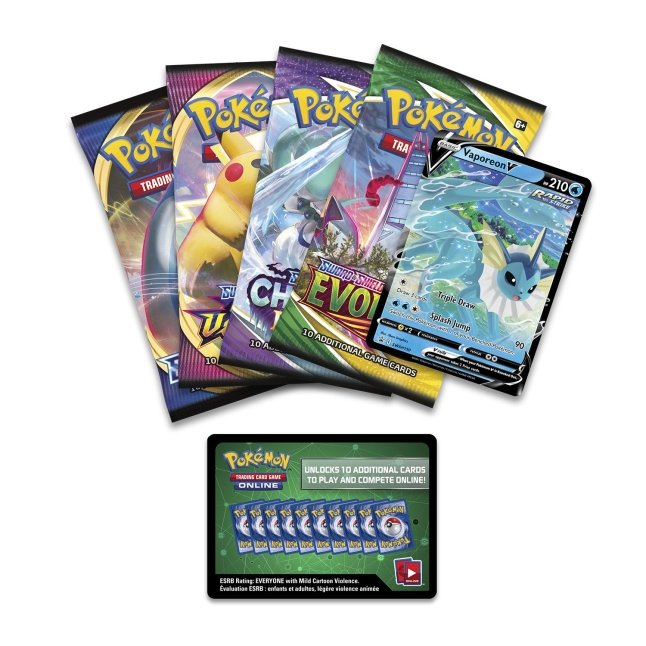 Pokémon TCG: Eevee Evolutions Tin (Vaporeon V) - Bilde 2
