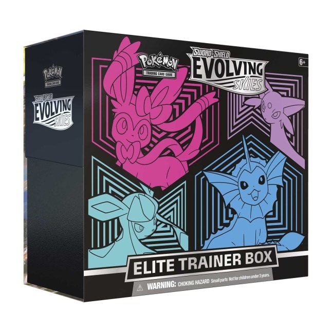 Pokémon TCG: Sword & Shield-Evolving Skies Pokémon Center Elite Trainer Box (Vaporeon, Espeon, Glaceon & Sylveon)