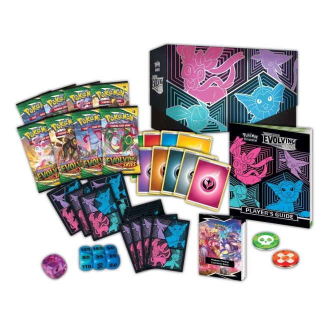 Pokémon TCG: Sword & Shield-Evolving Skies Pokémon Center Elite Trainer Box (Vaporeon, Espeon, Glaceon & Sylveon) - Bilde 2
