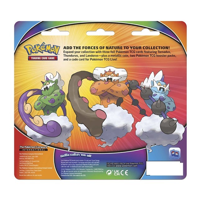 Pokémon TCG: Tornadus, Thundurus & Landorus Cards with 2 Booster Packs & Coin - Bilde 2