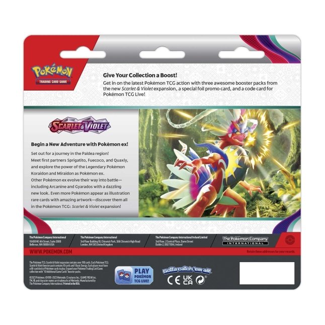Pokémon TCG: Scarlet & Violet 3 Booster Packs & Arcanine Promo Card - Bilde 2