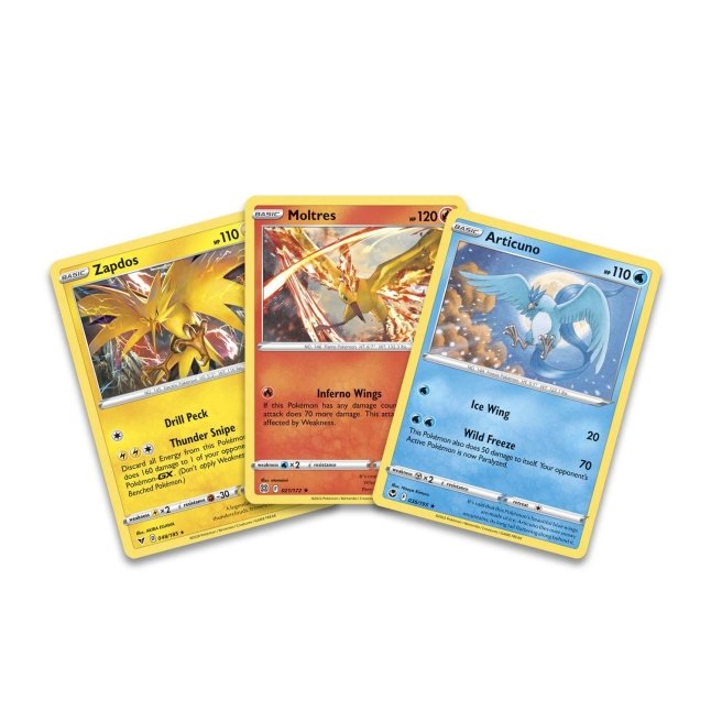 Pokémon TCG: Articuno, Zapdos & Moltres Cards with 2 Booster Packs & Coin - Bilde 2