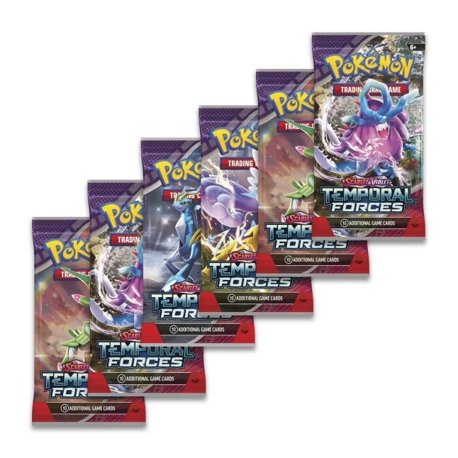 Pokémon TCG: Scarlet & Violet-Temporal Forces Booster Bundle (6 Packs) - Bilde 2