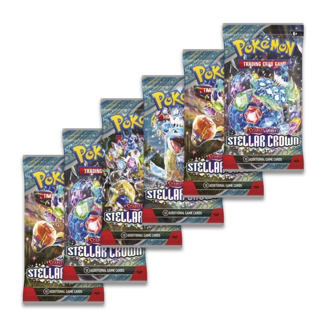 Pokémon TCG: Scarlet & Violet-Stellar Crown Booster Bundle (6 Packs) - Bilde 2