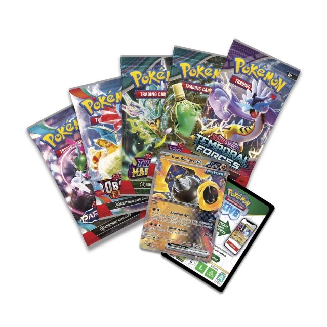 Pokémon TCG: Paradox Destinies Tin (Iron Boulder ex) - Bilde 2
