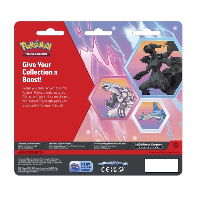 Pokémon TCG: Latios, Zekrom & Palkia Cards with 2 Booster Packs & Coin - Bilde 2